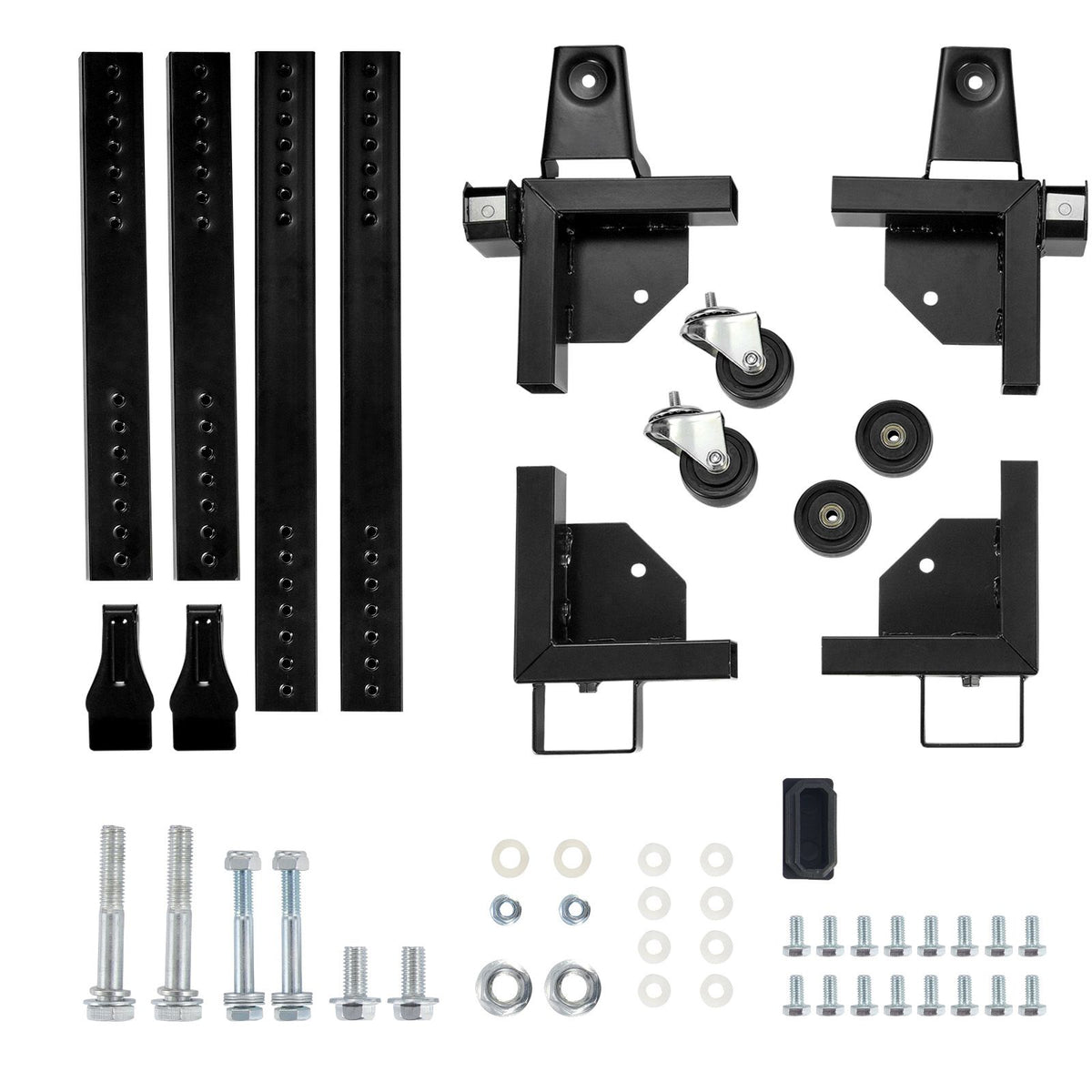 Mobile Base, 680.3 kg Capacity, Adjustable from 457.2 x 609.6 mm to 673.1 x 800.7 mm, Heavy Duty Universal Mobile Base Stand with Swivel Wheels, for Woodworking Equipment, Bandsaw, Power Tools