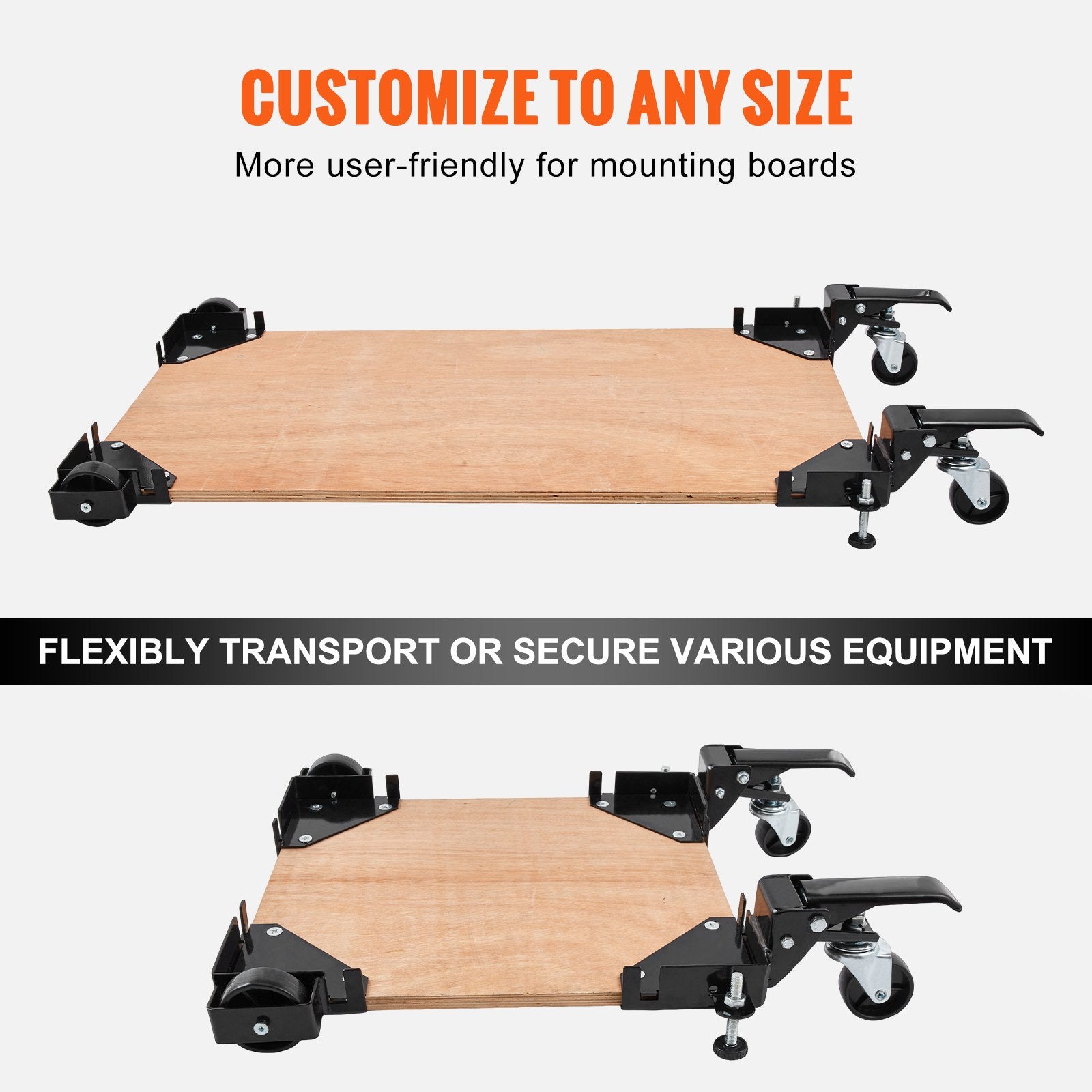 Camera Accessories: VEVOR Mobile Base, 181.4 kg Capacity, Adjustable from 241.3 x 241.3 mm to Infinity, Heavy Duty Universal Mobile Base Stand with Swivel Wheels, for Woodworking Equipment, Bandsaw, Power Tools, Machines