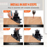 Camera Accessories: VEVOR Mobile Base, 181.4 kg Capacity, Adjustable from 241.3 x 241.3 mm to Infinity, Heavy Duty Universal Mobile Base Stand with Swivel Wheels, for Woodworking Equipment, Bandsaw, Power Tools, Machines