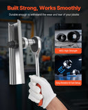 Caulking Tools: VEVOR Knockout Punch Set, 12.7 to 50.8mm SLUG-Buster Ratchet Knockout Set, Ratchet Wrench Knockouts Punch Sets for Aluminum, Mild steel, Fiberglass, Plastics, 6 Die Sizes, 40Cr Steel Ko Tool Kit