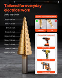 Caulking Tools: VEVOR Knockout Punch Set, 12.7 to 50.8mm SLUG-Buster Ratchet Knockout Set, Ratchet Wrench Knockouts Punch Sets for Aluminum, Mild steel, Fiberglass, Plastics, 6 Die Sizes, 40Cr Steel Ko Tool Kit
