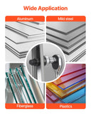Caulking Tools: VEVOR Knockout Punch Set, 12.7 to 50.8mm SLUG-Buster Ratchet Knockout Set, Ratchet Wrench Knockouts Punch Sets for Aluminum, Mild steel, Fiberglass, Plastics, 6 Die Sizes, 40Cr Steel Ko Tool Kit