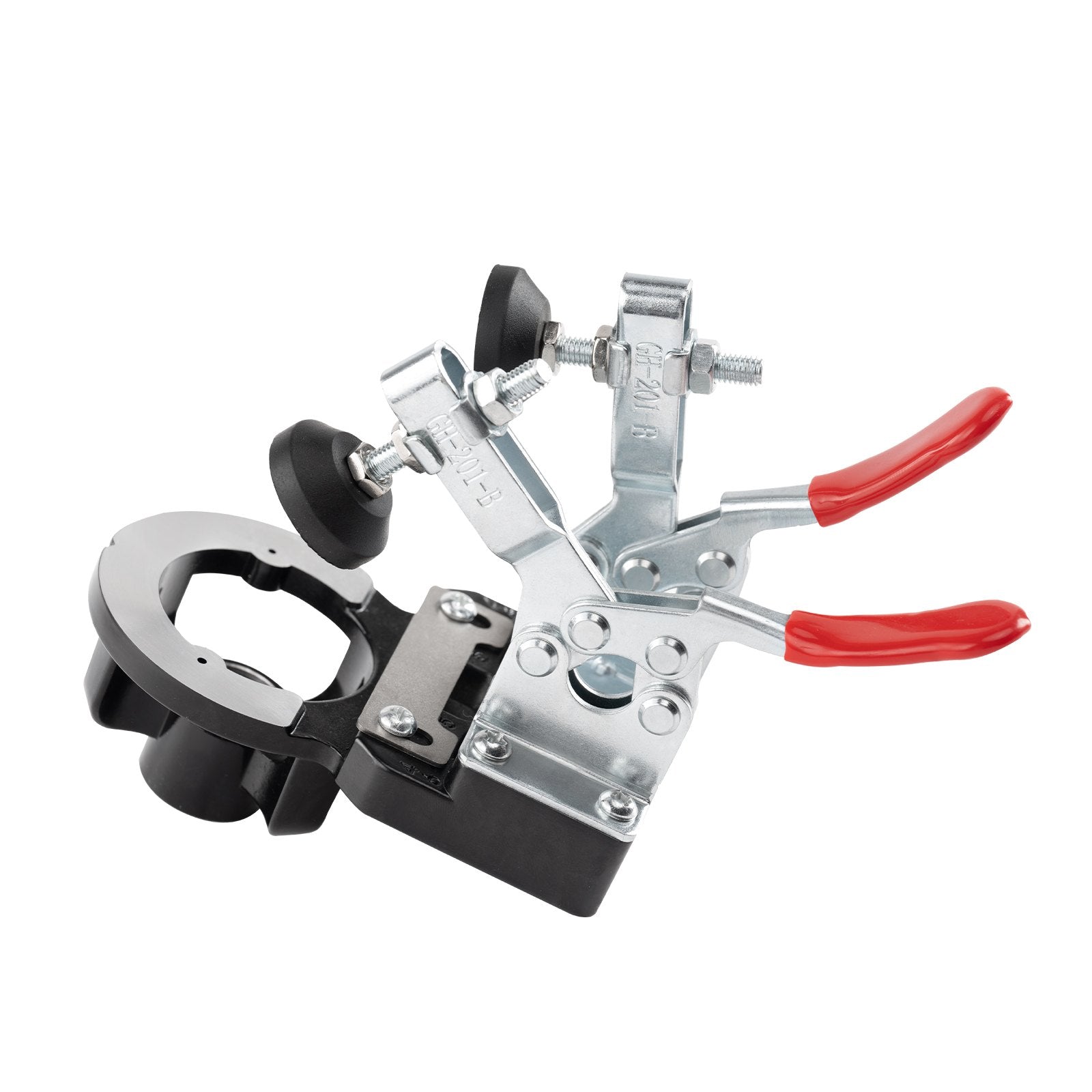 Hand Tools: VEVOR 35 mm Concealed Door Hinge Jig, Aluminum Alloy Cabinet Hinge Jig, Accurate Locking Dual Clamp Fixation Hinge Drill Jig with Accessories, Woodworking Tool for Doors Cabinets Hinges Mounting