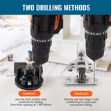 Hand Tools: VEVOR 35 mm Concealed Door Hinge Jig, Aluminum Alloy Cabinet Hinge Jig, Accurate Locking Dual Clamp Fixation Hinge Drill Jig with Accessories, Woodworking Tool for Doors Cabinets Hinges Mounting