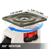 Desktops & Accessories: VEVOR 4 Pack Leveling Casters GD-60F Plate Mounted Footmaster Leveling Caster 551kg per Leveling Caster Wheels Nylon Wheel and NBR Pad(GD-60F)