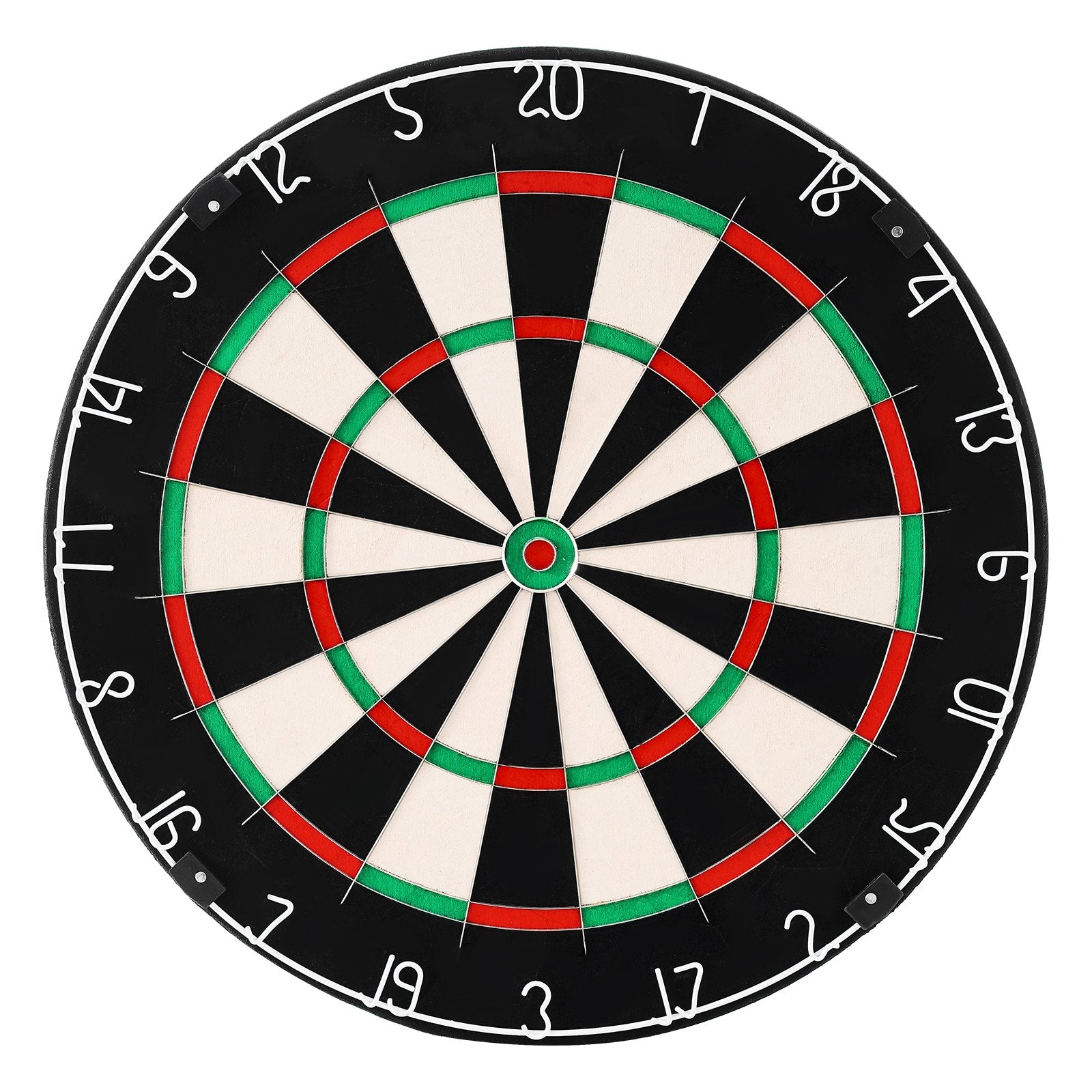 Dart Board, High-Grade Self-Healing Sisal Fiber Dartboard with Staple-Free Bullseye, Blade Wire & Rotating Number Ring, 450mm Professional Dartboard for Home Party Game Room (Darts Not Included)