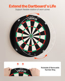 Gardening Tools: VEVOR Dart Board, High-Grade Self-Healing Sisal Fiber Dartboard with Staple-Free Bullseye, Blade Wire & Rotating Number Ring, 450mm Professional Dartboard for Home Party Game Room (Darts Not Included)