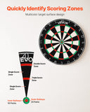 Gardening Tools: VEVOR Dart Board, High-Grade Self-Healing Sisal Fiber Dartboard with Staple-Free Bullseye, Blade Wire & Rotating Number Ring, 450mm Professional Dartboard for Home Party Game Room (Darts Not Included)