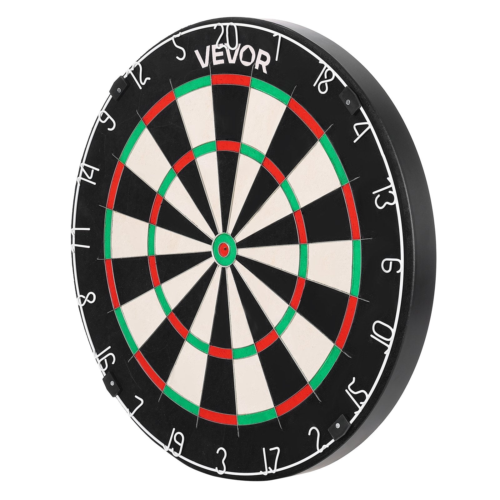 Dart Board, High-Grade Self-Healing Sisal Fiber Dartboard with Staple-Free Bullseye, Blade Wire & Rotating Number Ring, 450mm Professional Dartboard for Home Party Game Room (Darts Not Included)