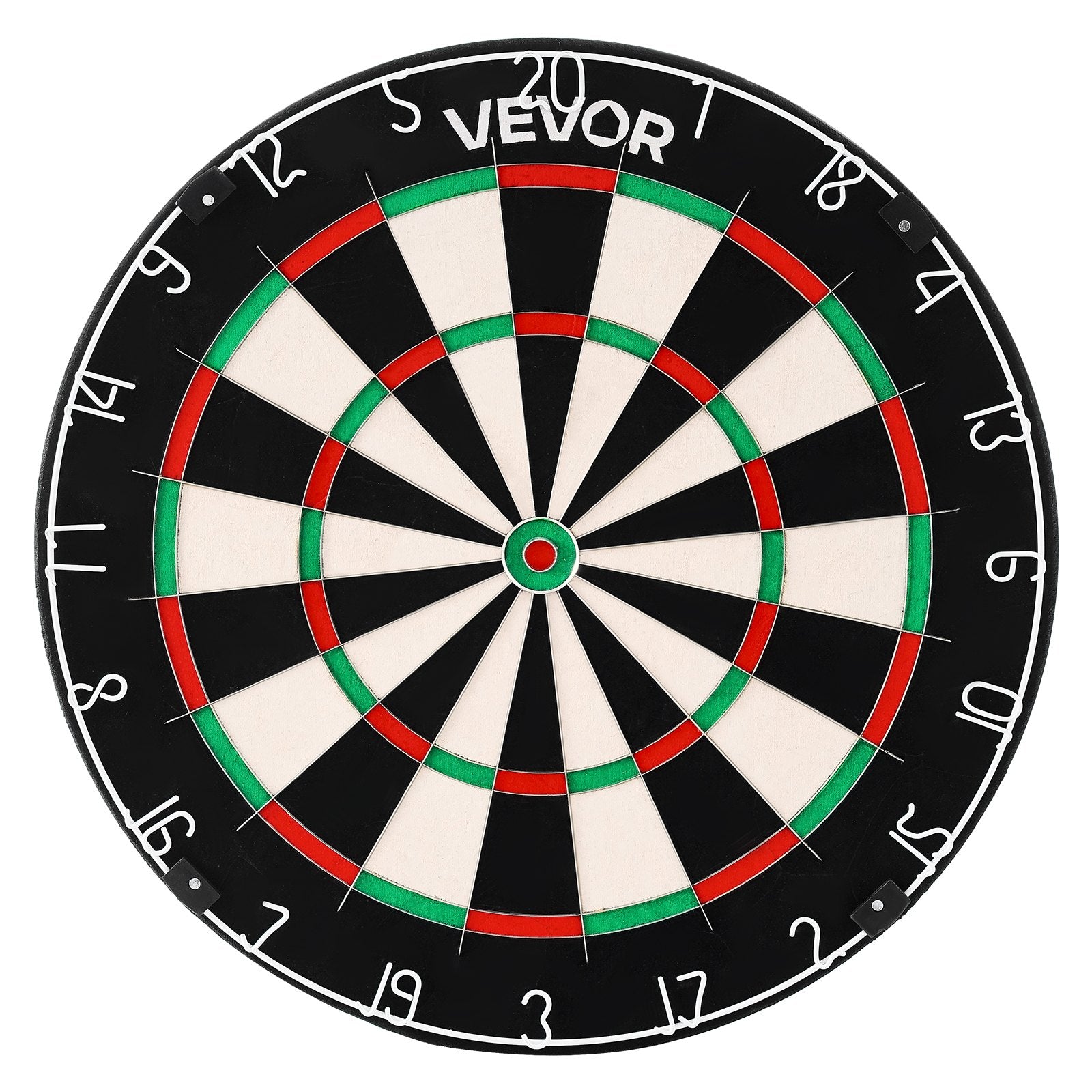 Dart Board, High-Grade Self-Healing Sisal Fiber Dartboard with Staple-Free Bullseye, Blade Wire & Rotating Number Ring, 450mm Professional Dartboard for Home Party Game Room (Darts Not Included)