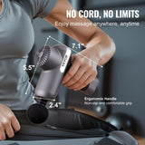 Massagers: VEVOR Massage Gun Deep Tissue, Percussion Muscle Massager for Athletes - with 5 Speed Levels & 6 Massage Heads, 7.4V 2500mAh Batteries, Handheld Electric Massage Gun for Pain Relief, Muscle Relaxation