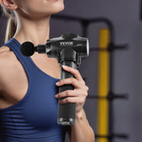 Massagers: VEVOR Massage Gun Deep Tissue, Percussion Muscle Massager for Athletes - with 9 Speed Levels & 6 Massage Heads, 24V 2500mAh Batteries, Handheld Electric Massage Gun for Pain Relief, Muscle Relaxation