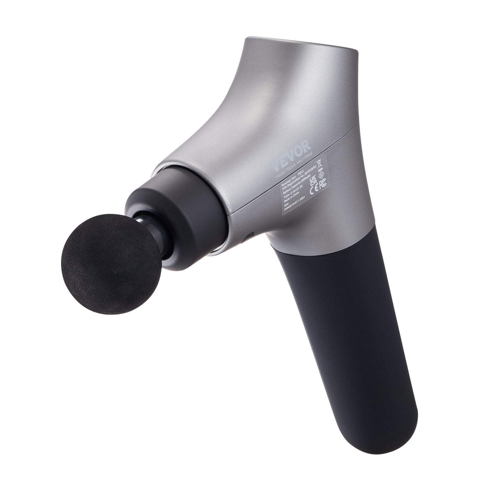 Massagers: VEVOR Massage Gun Deep Tissue, Percussion Muscle Massager for Athletes - with 6 Speed Levels & 4 Massage Heads, 12V 2500mAh Batteries, Handheld Electric Massage Gun for Pain Relief, Muscle Relaxation