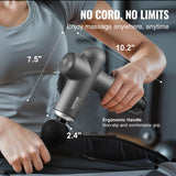 Massagers: VEVOR Massage Gun Deep Tissue, Percussion Muscle Massager for Athletes - with 8 Speed Levels & 6 Massage Heads, 24V 2500mAh Batteries, Handheld Electric Massage Gun for Pain Relief, Muscle Relaxation