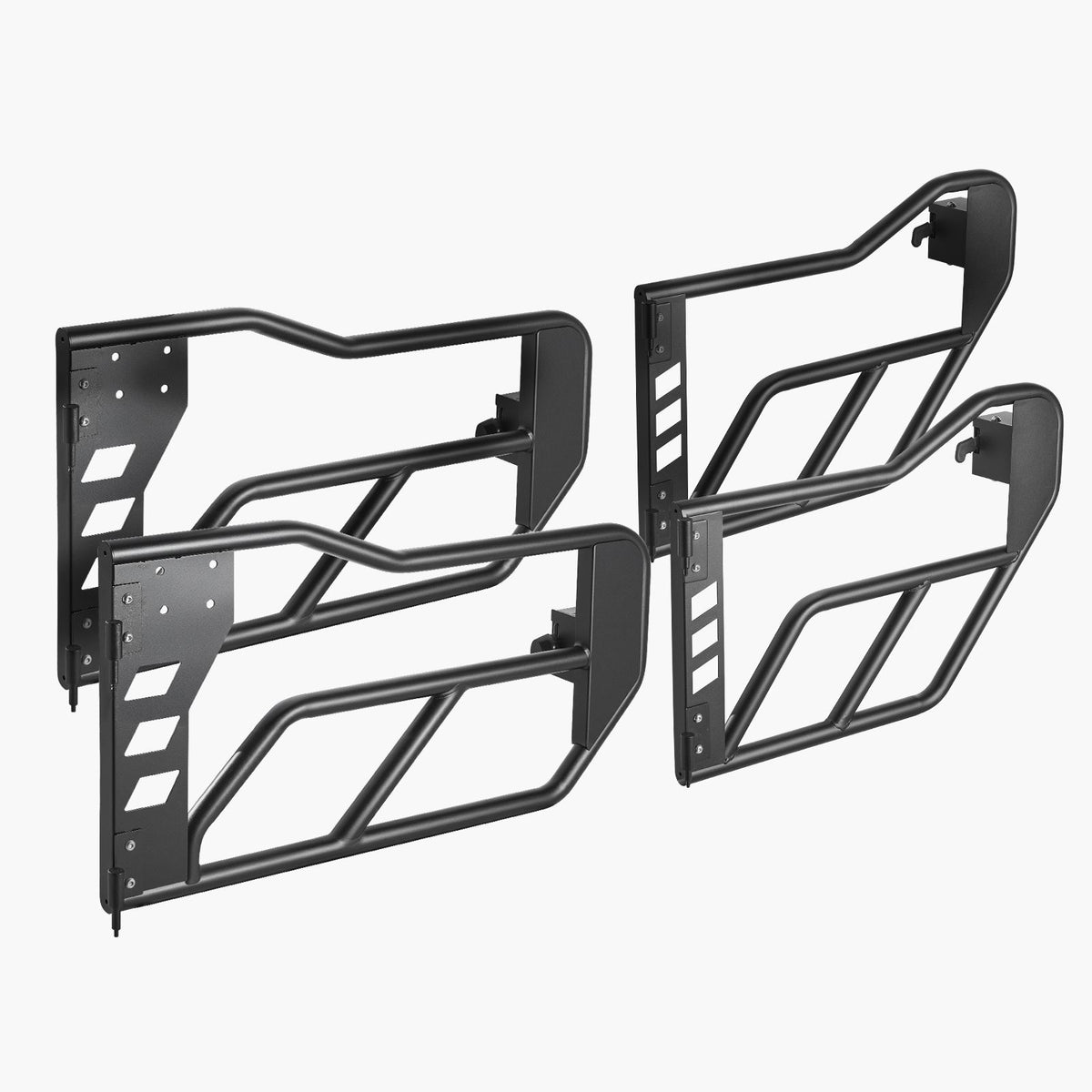 Jeep Tube Doors, 4-Door, Adventure Style Jeep Tubular Door with Heavy-Duty Hinges & OE Latch, Jeep Doors with Rubber Pads & Toughened Steel Tube, Fit for 2007-2018 Jeep Wrangler JK