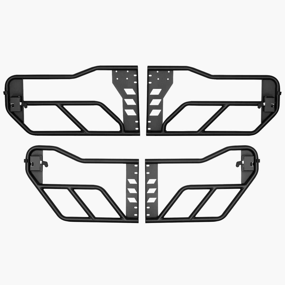 Jeep Tube Doors, 4-Door, Adventure Style Jeep Tubular Door with Heavy-Duty Hinges & OE Latch, Jeep Doors with Rubber Pads & Toughened Steel Tube, Fit for 2007-2018 Jeep Wrangler JK