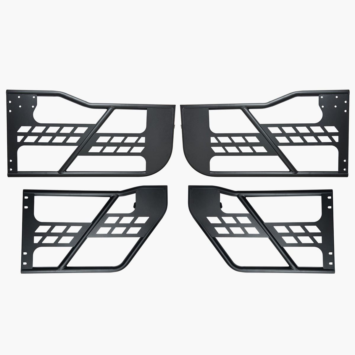 Jeep Tube Doors, 4-Door, Hunting Style Jeep Tubular Door with Heavy-Duty Hinges & OE Latch, Jeep Doors with Rubber Pads & Toughened Steel Tube, Fit for 2007-2018 Jeep Wrangler JK