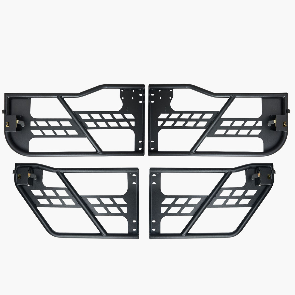 Jeep Tube Doors, 4-Door, Hunting Style Jeep Tubular Door with Heavy-Duty Hinges & OE Latch, Jeep Doors with Rubber Pads & Toughened Steel Tube, Fit for 2007-2018 Jeep Wrangler JK