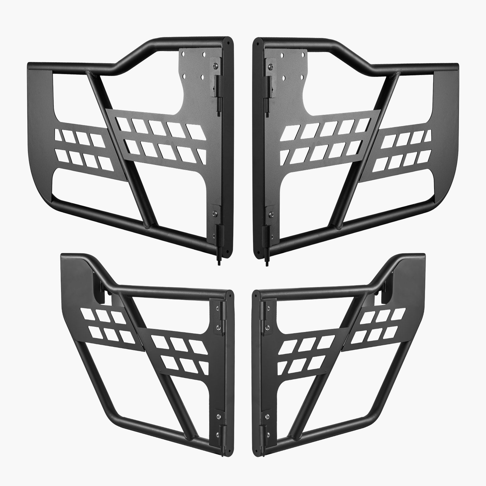 Automotive Decor: VEVOR Jeep Tube Doors, 4-Door, Hunting Style Jeep Tubular Door with Heavy-Duty Hinges & OE Latch, Jeep Doors with Rubber Pads, Fit for 2018-2024 Jeep Wrangler JL & 2020-2024 Jeep Gladiator JT