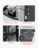 Automotive Decor: VEVOR Jeep Tube Doors, 4-Door, Hunting Style Jeep Tubular Door with Heavy-Duty Hinges & OE Latch, Jeep Doors with Rubber Pads, Fit for 2018-2024 Jeep Wrangler JL & 2020-2024 Jeep Gladiator JT