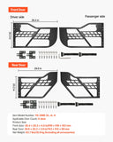 Automotive Decor: VEVOR Jeep Tube Doors, 4-Door, Hunting Style Jeep Tubular Door with Heavy-Duty Hinges & OE Latch, Jeep Doors with Rubber Pads, Fit for 2018-2024 Jeep Wrangler JL & 2020-2024 Jeep Gladiator JT