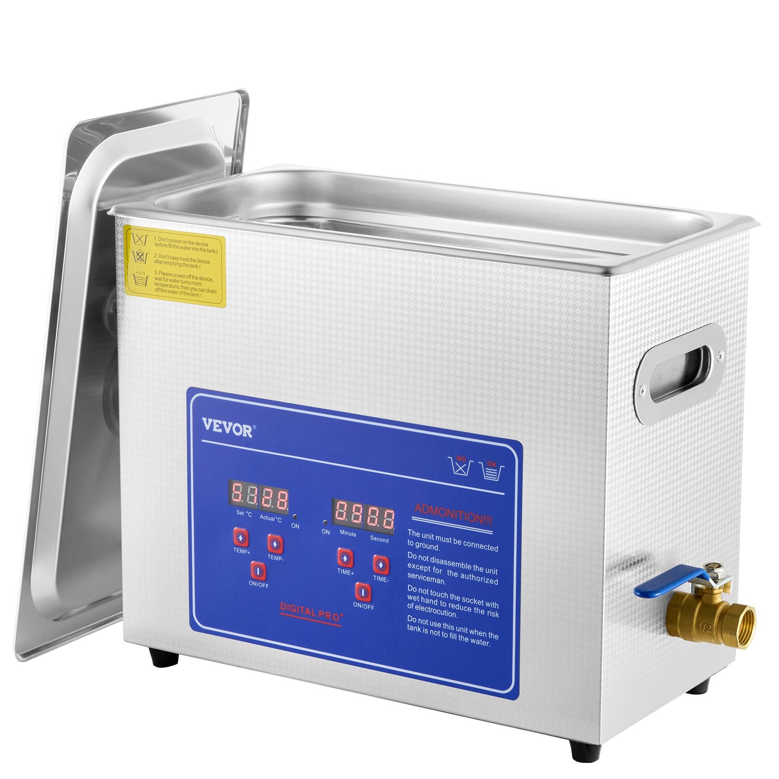 Audio Accessories: Vevor Brand New 6 Liter Stainless Steel Digital Ultrasonic Cleaner w/ Bracket & Drainage System