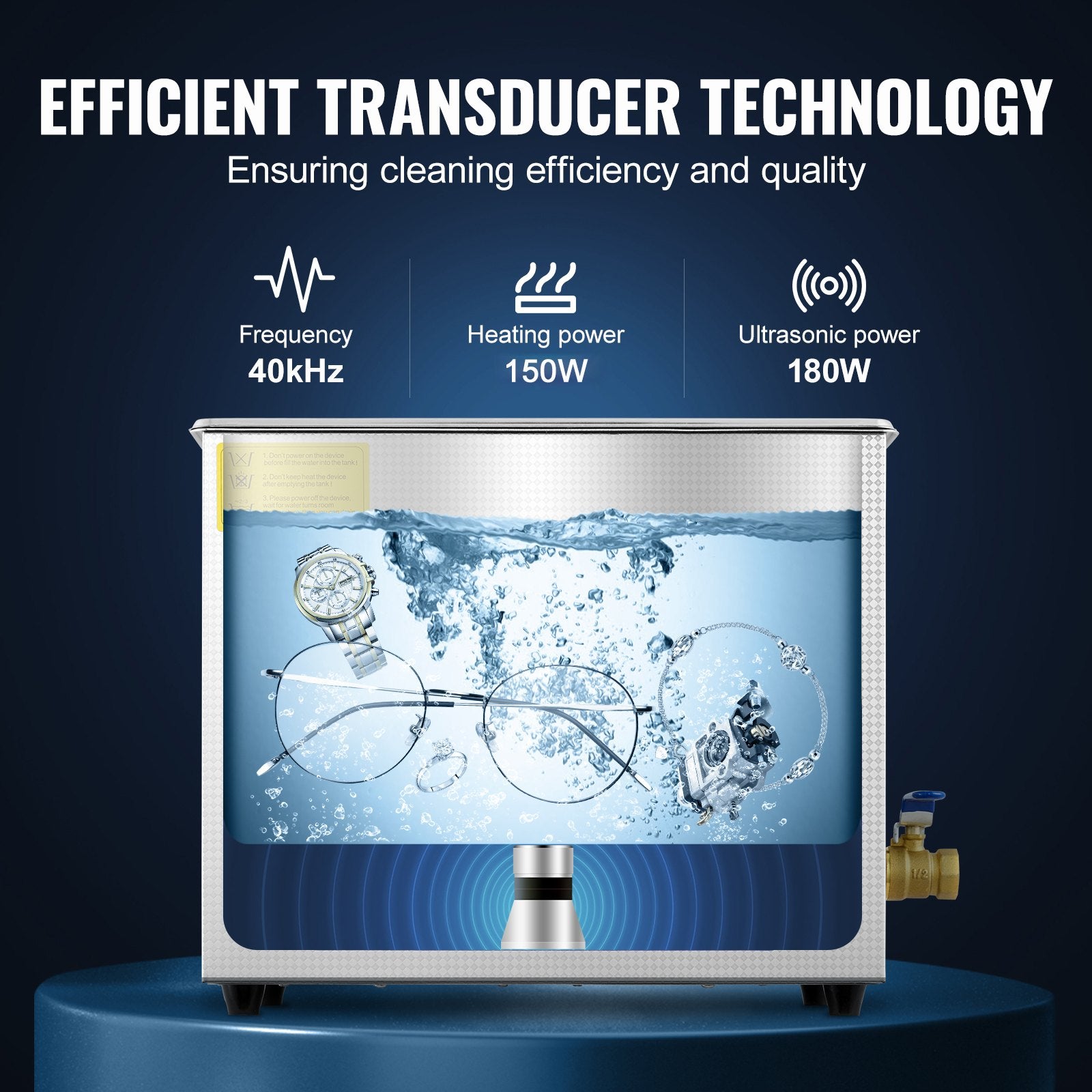 Audio Accessories: Vevor Brand New 6 Liter Stainless Steel Digital Ultrasonic Cleaner w/ Bracket & Drainage System