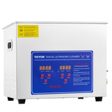 Jewellery Cleaners: VEVOR Ultrasonic Cleaner 10L Jewelry Cleaning with Digital Timer Ultrasonic Cleaning Machine for Jewellery Rings Watches Eyeglasses Dentures Coins Metal Parts Commercial and Home Use Silver
