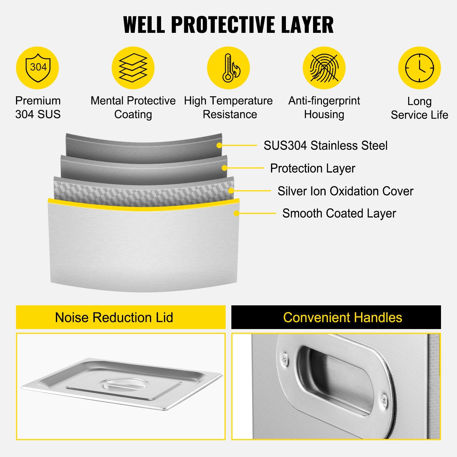 Jewellery Cleaners: Vevor Powerful Stainless Steel 13.5-15 L Liters Ultrasonic Cleaner 360W Digital Heater Timer