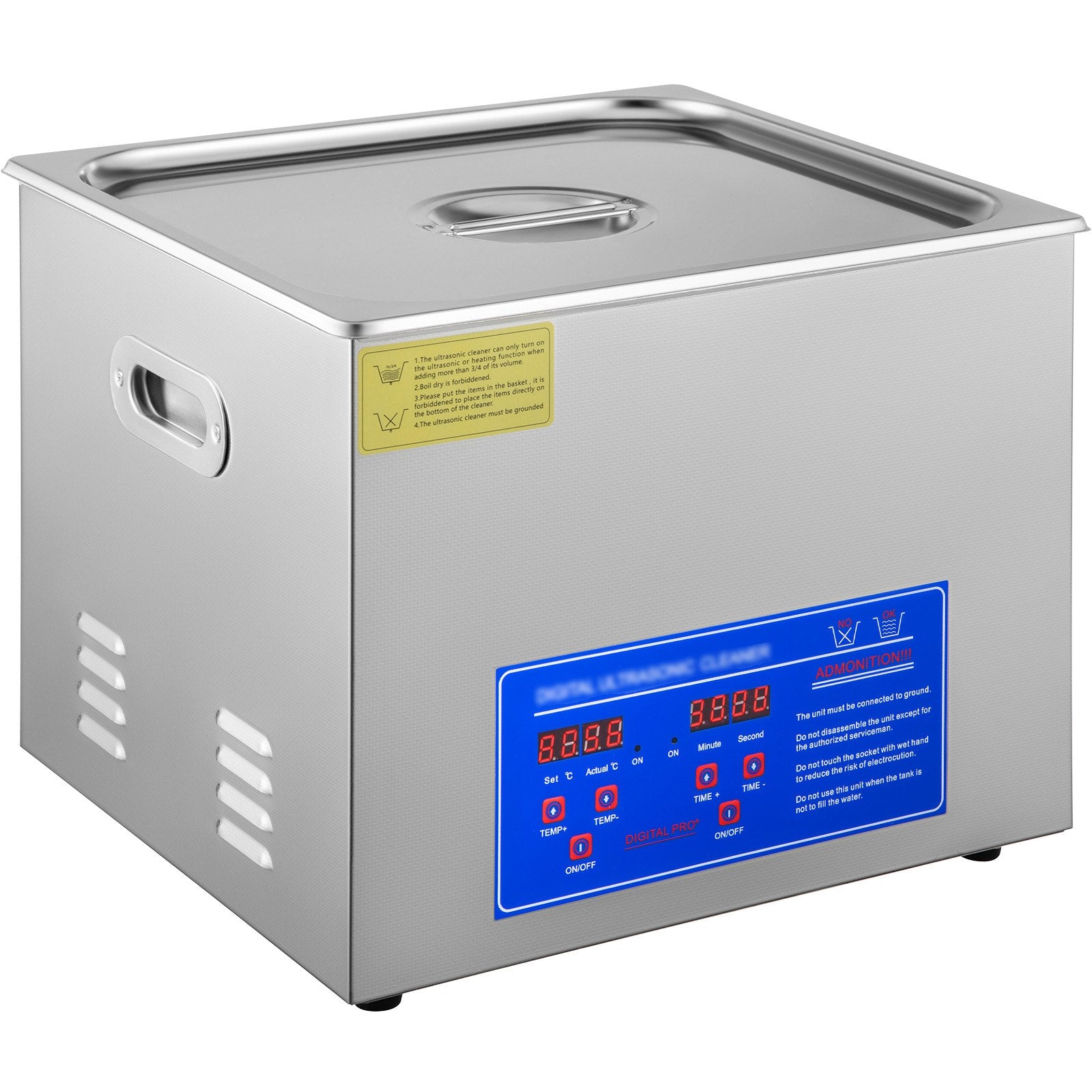 Jewellery Cleaners: Vevor Powerful Stainless Steel 13.5-15 L Liters Ultrasonic Cleaner 360W Digital Heater Timer