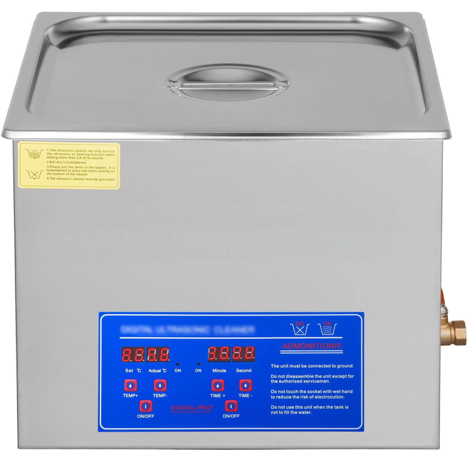 Jewellery Cleaners: Vevor Powerful Stainless Steel 13.5-15 L Liters Ultrasonic Cleaner 360W Digital Heater Timer