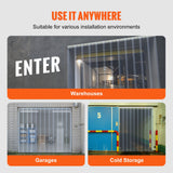Curtains & Drapes: VEVOR Strip Curtain, 150' Length x 8" Width x 0.08" Thickness, Clear PVC Smooth Curtain Strip Door Bulk Roll, Plastic Door Strips for Doorways of Supermarket, Garage, Warehouse, Barn, Pet Animal House