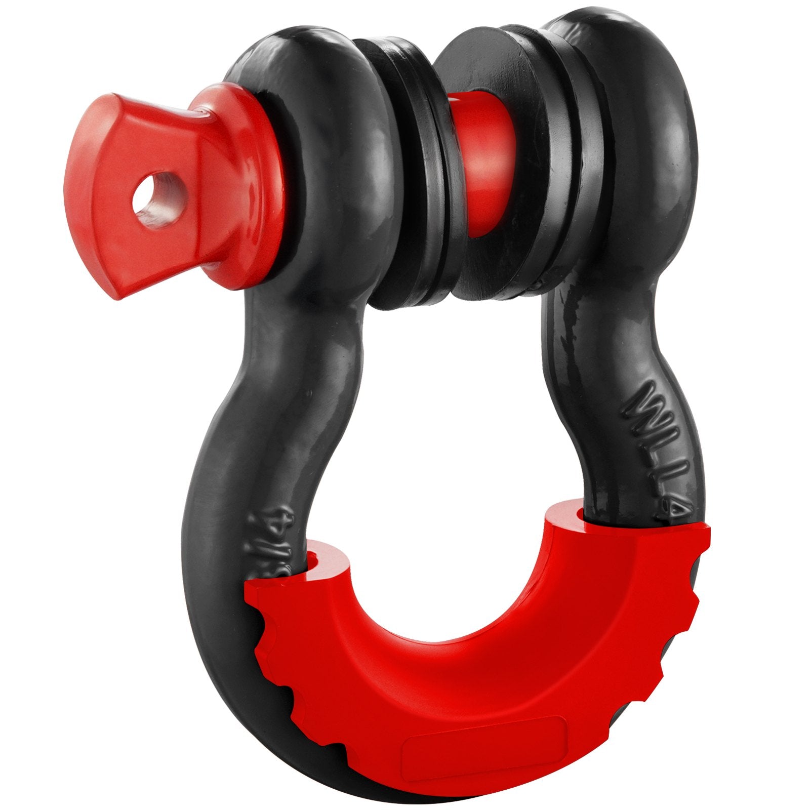 Rowing Boats: VEVOR D-Ring Shackle, 2 Pack 19.05 mm Alloy Steel Shackles 28.5 Ton Break Strength with 22 mm Screw Pin, Isolators & Washers Kit, Heavy Duty Off Road Vehicle Recovery Shackle for Jeep Truck, Black