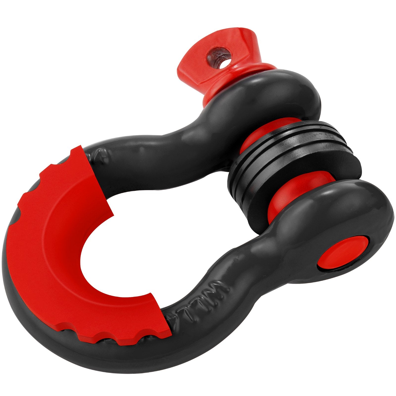 Rowing Boats: VEVOR D-Ring Shackle, 2 Pack 19.05 mm Alloy Steel Shackles 28.5 Ton Break Strength with 22 mm Screw Pin, Isolators & Washers Kit, Heavy Duty Off Road Vehicle Recovery Shackle for Jeep Truck, Black