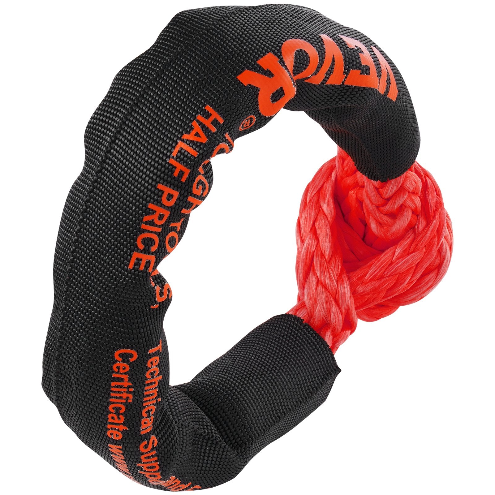 Bicycle Stands & Storage: VEVOR Synthetic Soft Shackle Rope, 2 Pack 12.7 x 558.8 mm 20 Ton Breaking Strength Recovery Tow Shackles with Extra 2 Sleeves and Storage Bag for UTV, ATV, Trucks, Jeep, Off-Road Vehicles Towing, Red