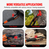 Bicycle Stands & Storage: VEVOR Synthetic Soft Shackle Rope, 2 Pack 12.7 x 558.8 mm 20 Ton Breaking Strength Recovery Tow Shackles with Extra 2 Sleeves and Storage Bag for UTV, ATV, Trucks, Jeep, Off-Road Vehicles Towing, Red