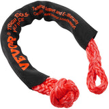 Bicycle Stands & Storage: VEVOR Synthetic Soft Shackle Rope, 2 Pack 12.7 x 558.8 mm 20 Ton Breaking Strength Recovery Tow Shackles with Extra 2 Sleeves and Storage Bag for UTV, ATV, Trucks, Jeep, Off-Road Vehicles Towing, Red
