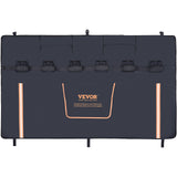 Bicycle Stands & Storage: VEVOR Tailgate Bike Pad, 62" Truck Tailgate Pad Carry 6 Mountain Bikes, Upgraded Grooves Tailgate Protection Pad with Reflective Strips and Tool Pockets, with Camera Opening for Most Pickup Trucks