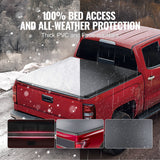 Caravan Accessories: VEVOR Truck Bed Cover, Roll Up Truck Bed Tonneau Cover, Compatible with 2014-2024 Chevy Silverado / GMC Sierra 1500, for 2m x 1.6m / 2m x 1.6m Bed, Soft PVC material, Roll Up Tonneau Cover
