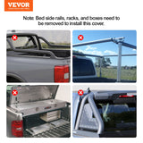 Caravan Accessories: VEVOR Truck Bed Cover, Roll Up Truck Bed Tonneau Cover, Compatible with 2014-2024 Chevy Silverado / GMC Sierra 1500, for 2m x 1.6m / 2m x 1.6m Bed, Soft PVC material, Roll Up Tonneau Cover