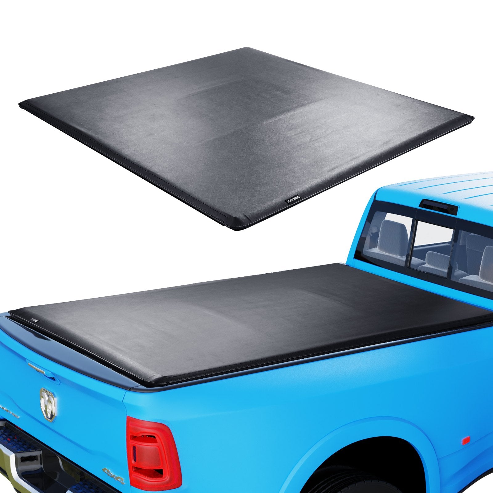 Caravan Accessories: VEVOR Truck Bed Cover, Roll Up Truck Bed Tonneau Cover, Compatible with 2002-2018 Dodge Ram 1500, 2003-2024 2500 3500, 2019-2024 Classic, for 6.4 x 5.5 ft Bed, Soft PVC material, Roll Up Tonneau Cover