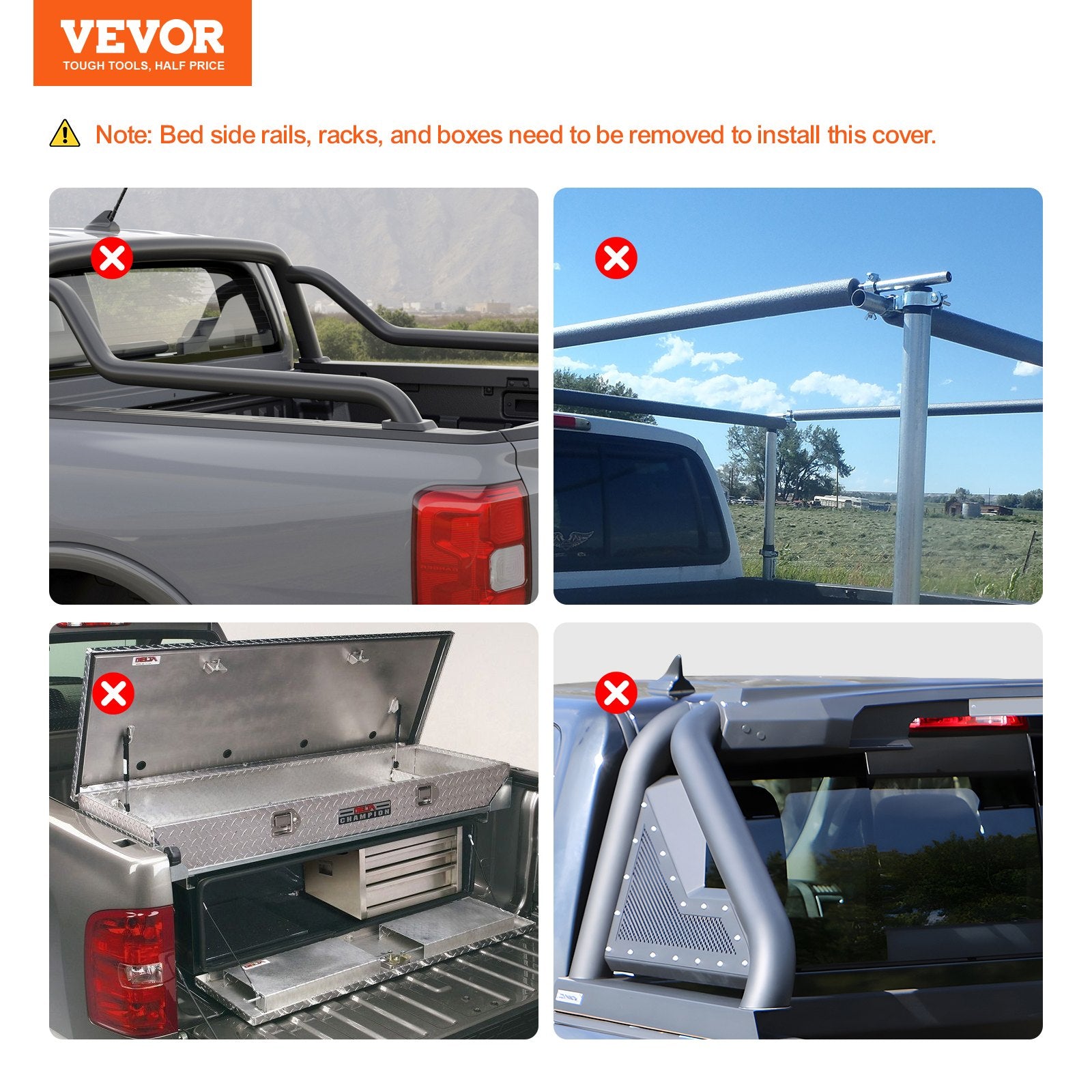 Caravan Accessories: VEVOR Truck Bed Cover, Roll Up Truck Bed Tonneau Cover, Compatible with 2002-2018 Dodge Ram 1500, 2003-2024 2500 3500, 2019-2024 Classic, for 6.4 x 5.5 ft Bed, Soft PVC material, Roll Up Tonneau Cover