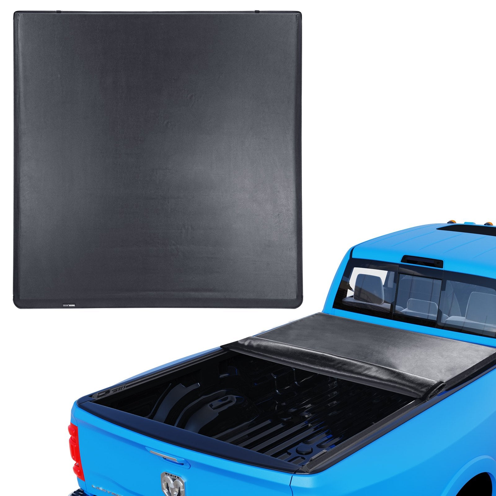 Caravan Accessories: VEVOR Truck Bed Cover, Roll Up Truck Bed Tonneau Cover, Compatible with 2002-2018 Dodge Ram 1500, 2003-2024 2500 3500, 2019-2024 Classic, for 6.4 x 5.5 ft Bed, Soft PVC material, Roll Up Tonneau Cover
