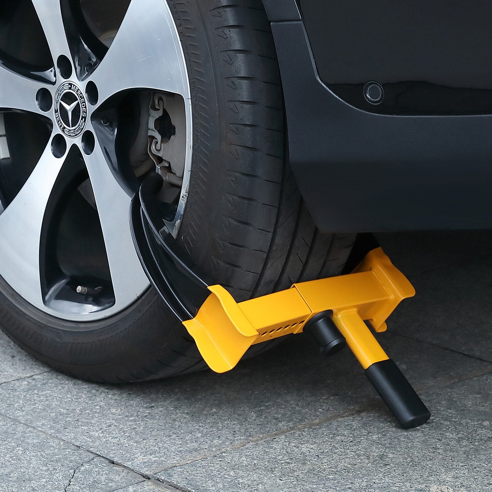 Wheel Lock, 2 Packs Universal Wheel Clamp Lock, Adjustable Anti Theft Trailer Lock Wheel Clamp, Heavy-duty Steel Tire Lock for ATV RV SUV Car Golf Cart Boats Motorcycles, with 6 Keys