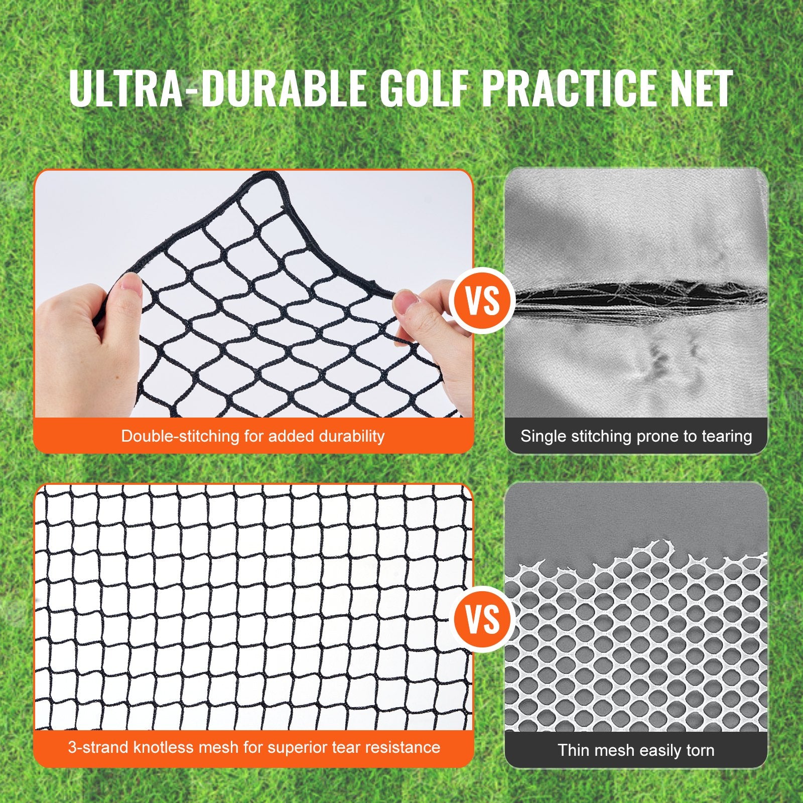 Activity Games: VEVOR 10x10ft Golf Practice Net Indoor Hitting Net for Baseball Hockey Soccer