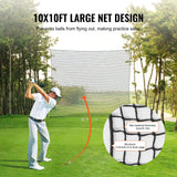 Activity Games: VEVOR 10x10ft Golf Practice Net Indoor Hitting Net for Baseball Hockey Soccer