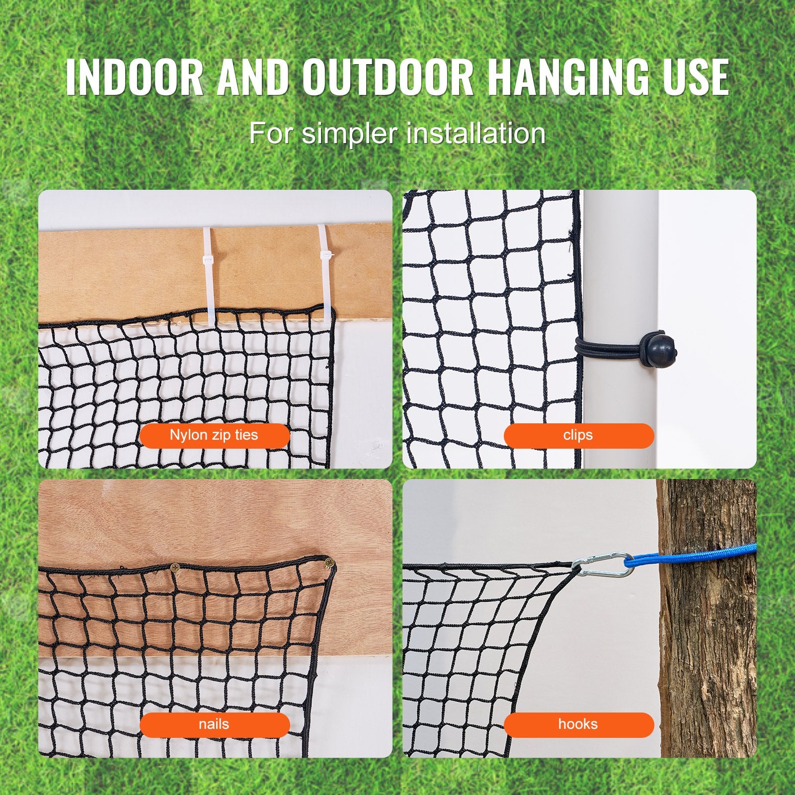 Activity Games: VEVOR 10x10ft Golf Practice Net Indoor Hitting Net for Baseball Hockey Soccer