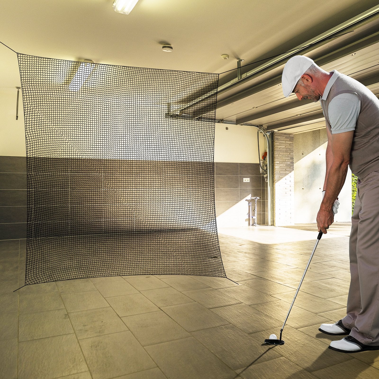Activity Games: VEVOR 10x10ft Golf Practice Net Indoor Hitting Net for Baseball Hockey Soccer