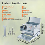 Farm Equipment: VEVOR Automatic Chicken Feeder Galvanized Steel Poultry Feeder 25 lb 10 Chickens