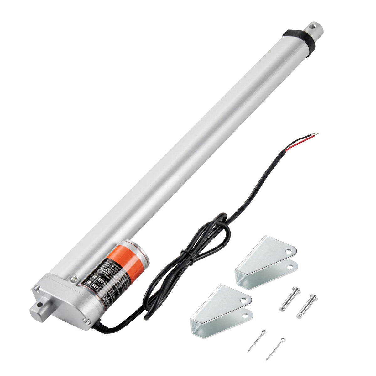 Linear Actuator 12V, 16 Inch High Load 330lbs/1500N Linear Actuator, 0.19"/s Linear Motion Actuator with Mounting Bracket and IP54 Protection
